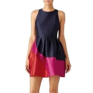 Hutch Color Block Silk Dress